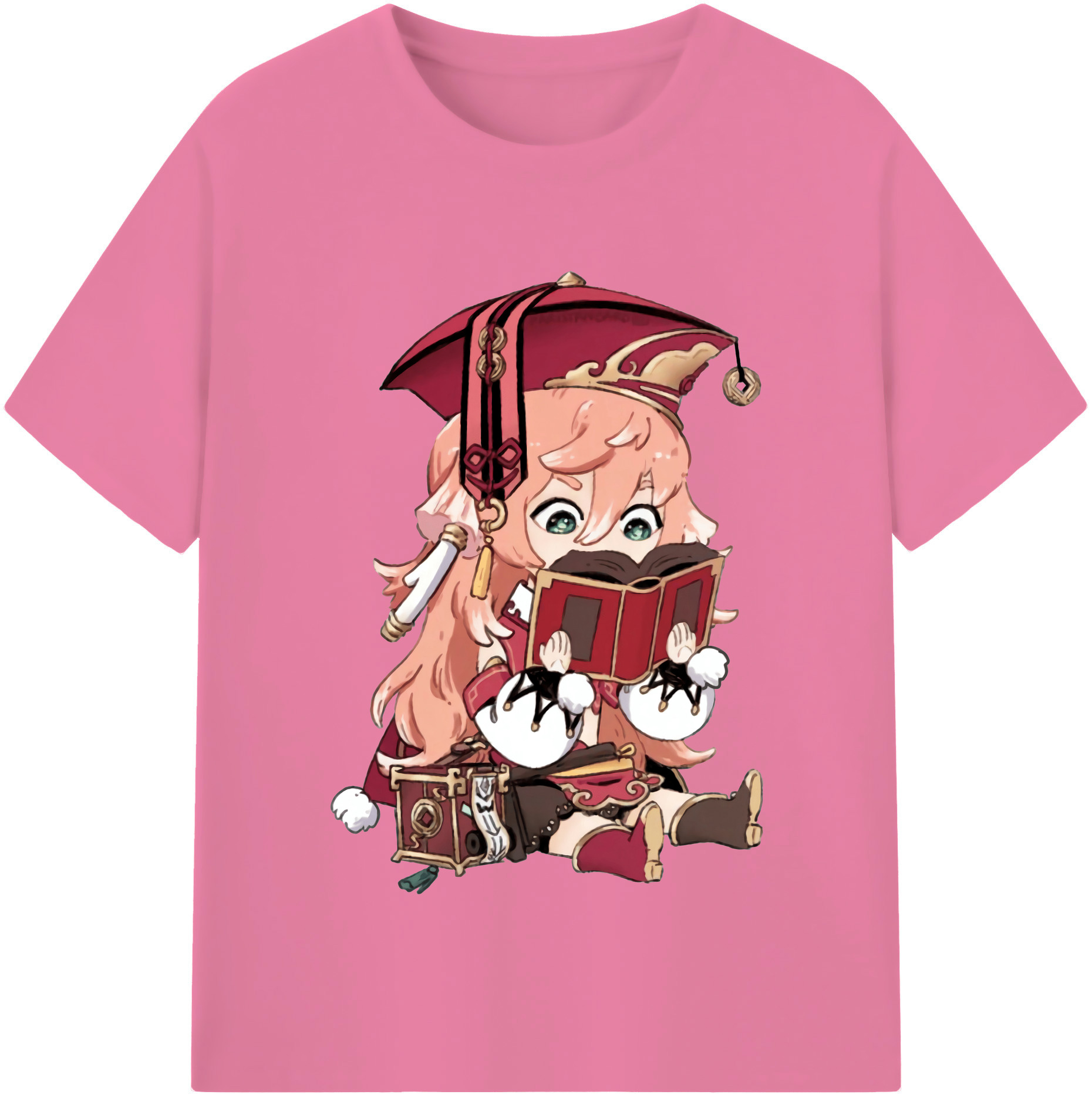 げんし神 ヤンフェイ genshin Yanfei 綿100％半袖Tシャツ（フロントプリント）